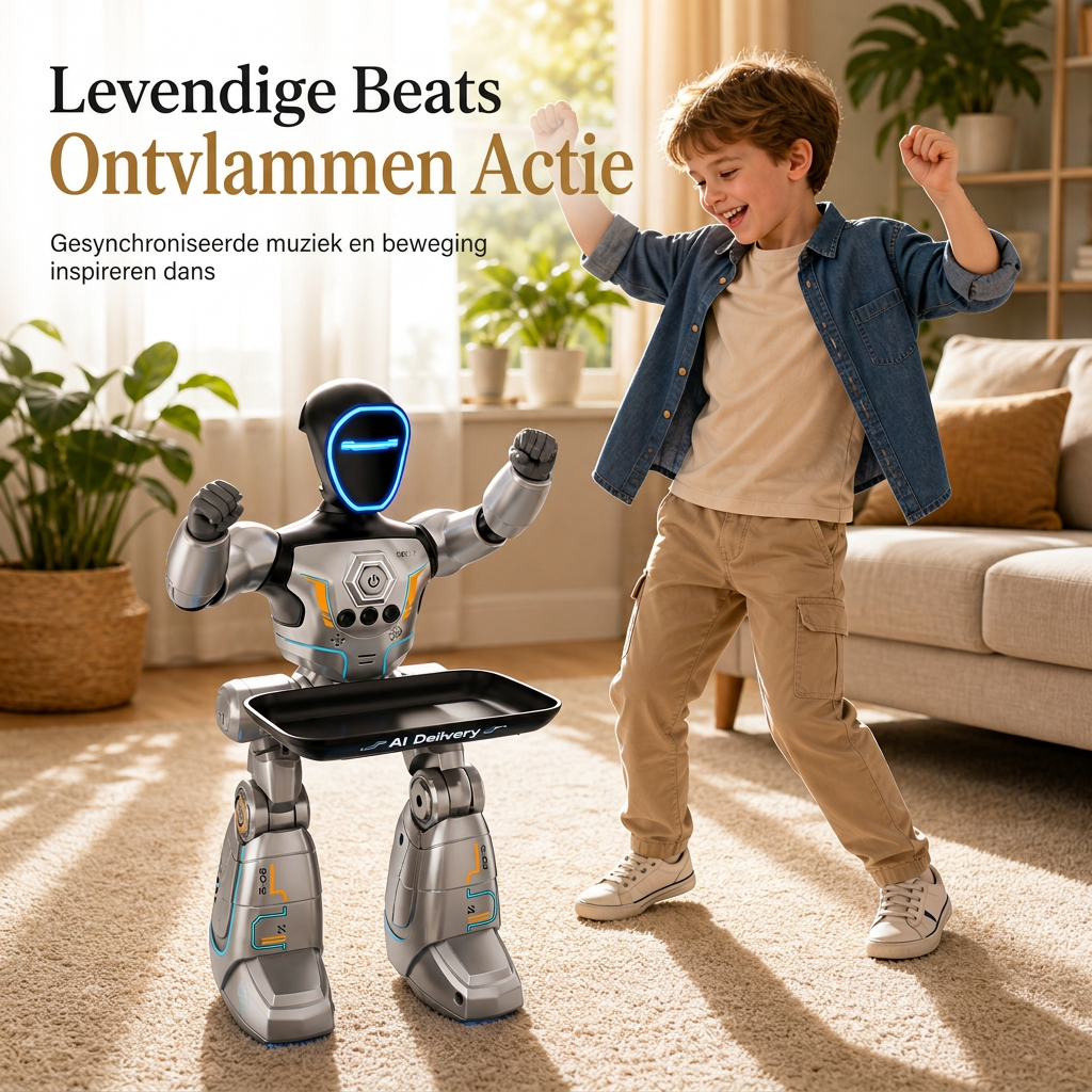 ⏳ Tijdelijke speciale aanbieding ⏰ Slimme programmeerbare AI-spraak-speelgoedrobot – bewegingsbesturing, interactief, kindvriendelijk 🧠