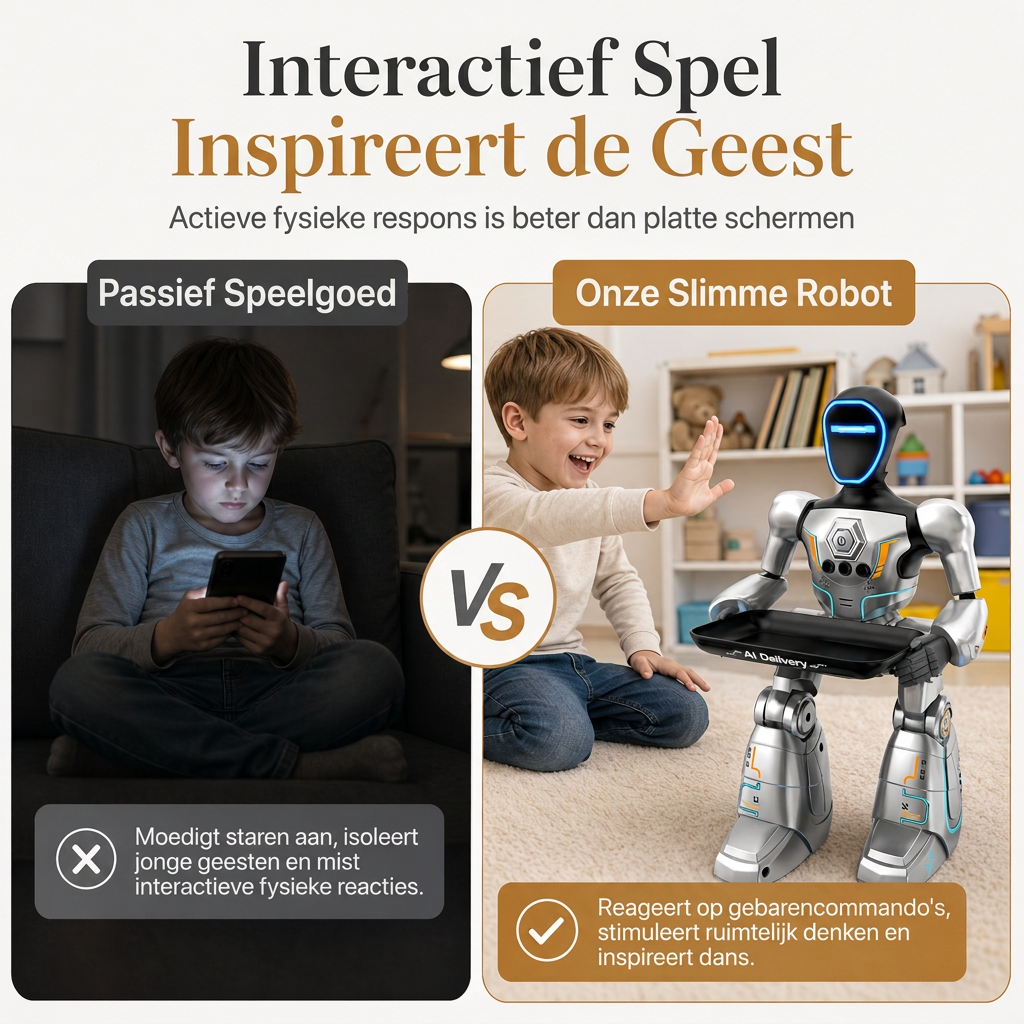 ⏳ Tijdelijke speciale aanbieding ⏰ Slimme programmeerbare AI-spraak-speelgoedrobot – bewegingsbesturing, interactief, kindvriendelijk 🧠