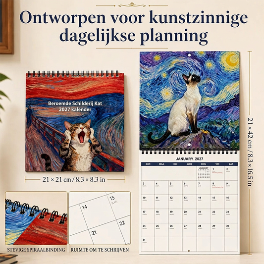 2027 Grappige Kattenmeme Kalender