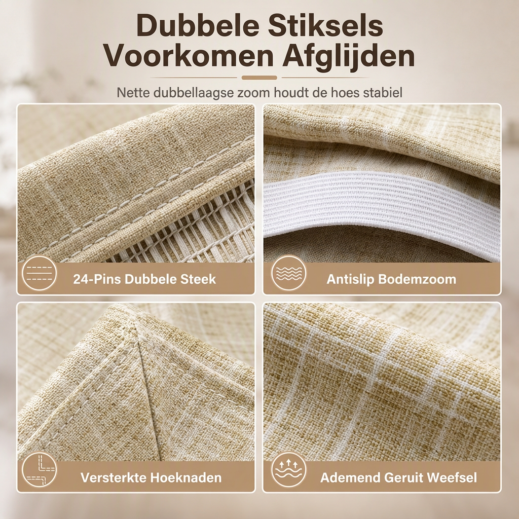🪑 TIJDELIJKE KORTING VAN 50%! ✨ Universele Rekbare Geruite Stoelhoezen – Beschermend en Eenvoudig te Monteren 🧺
