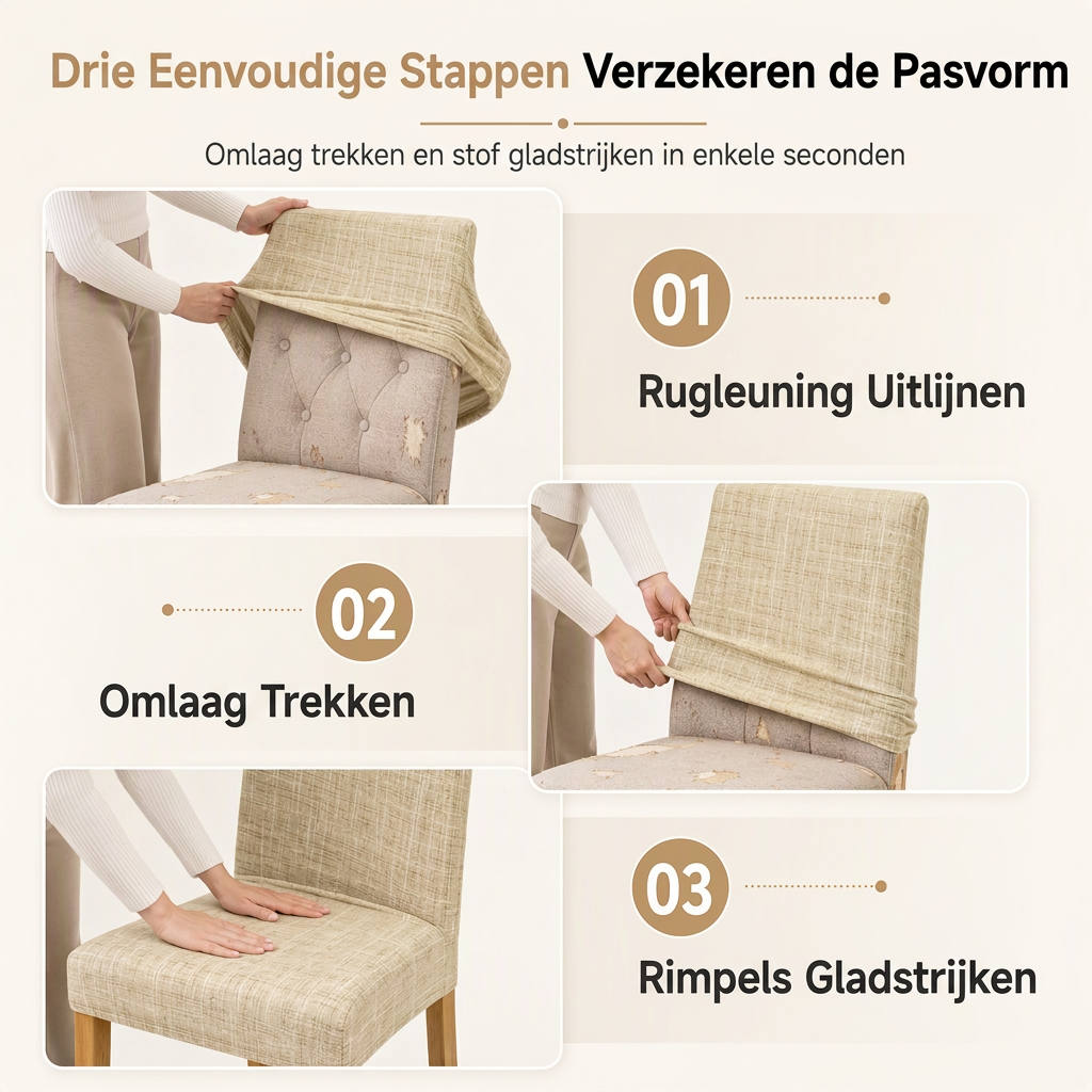 🪑 TIJDELIJKE KORTING VAN 50%! ✨ Universele Rekbare Geruite Stoelhoezen – Beschermend en Eenvoudig te Monteren 🧺