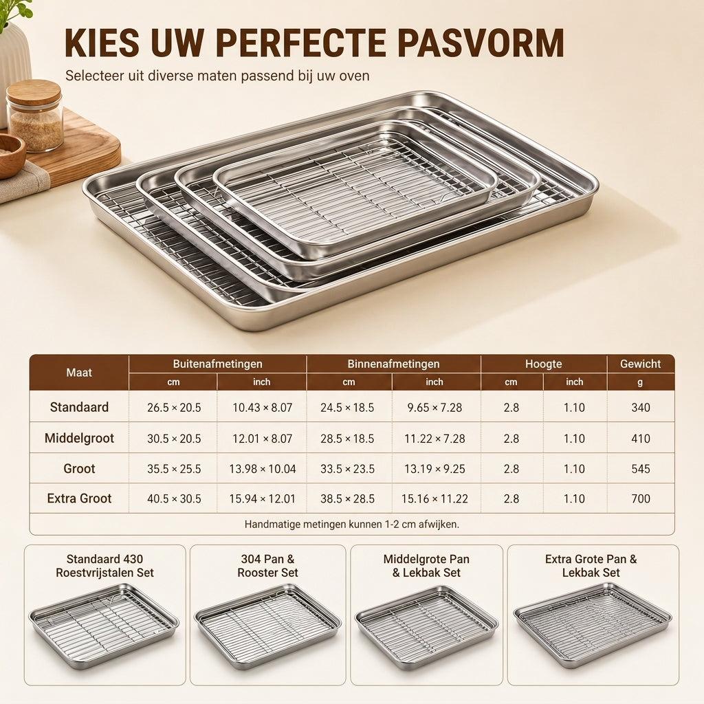 🍪 TIJDELIJKE KORTING VAN 50%! 🍳 Essentiële multifunctionele ovenaccessoire — Bakken, braden en afkoelen in één set 🔥