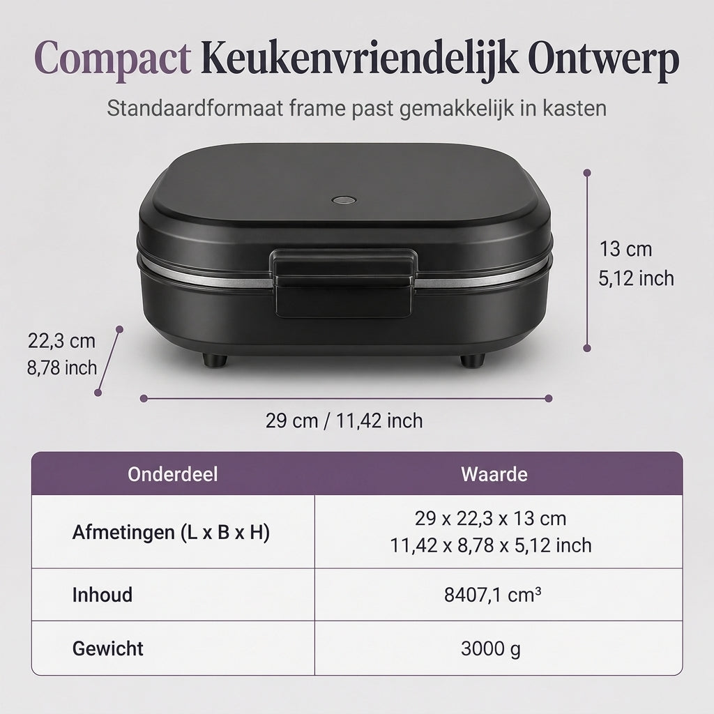 🍳✨ Slimme ontbijtmaker – 50% KORTING! Dubbele kookplaten, antiaanbaklaag, roestvrij staal – ontbijt in een paar minuten klaar. 💪