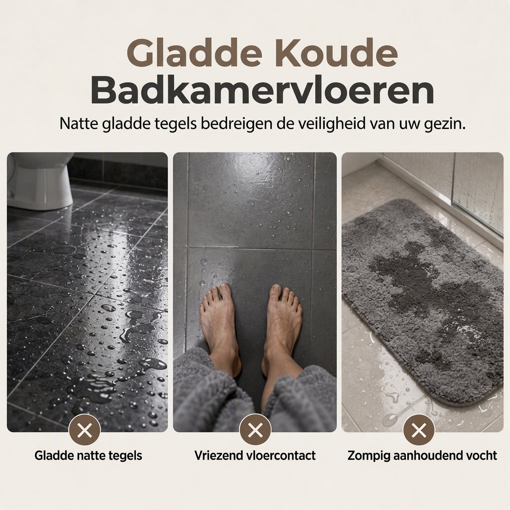 Stap direct in luxe! Antislip badmat met een wolkzachte textuur
