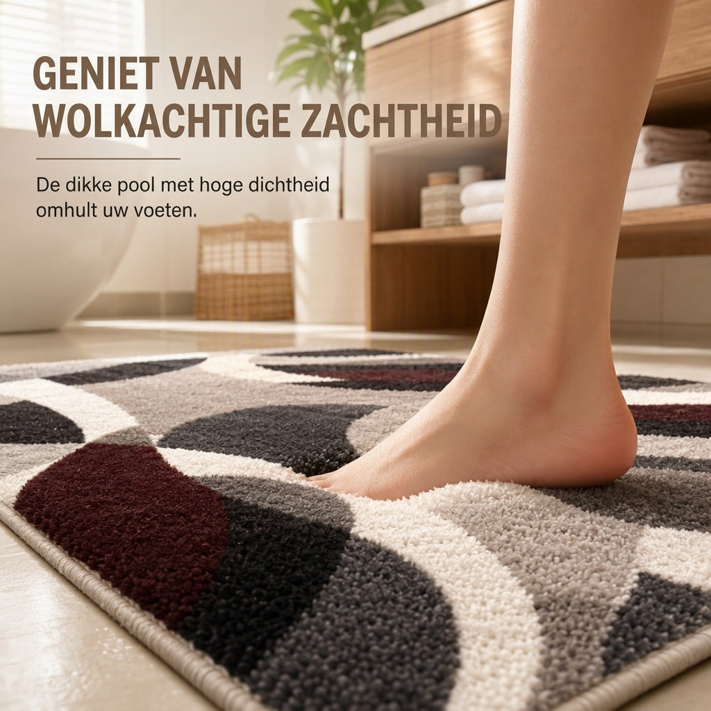 Stap direct in luxe! Antislip badmat met een wolkzachte textuur