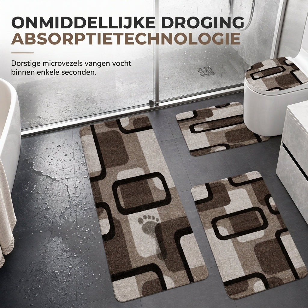 Stap direct in luxe! Antislip badmat met een wolkzachte textuur