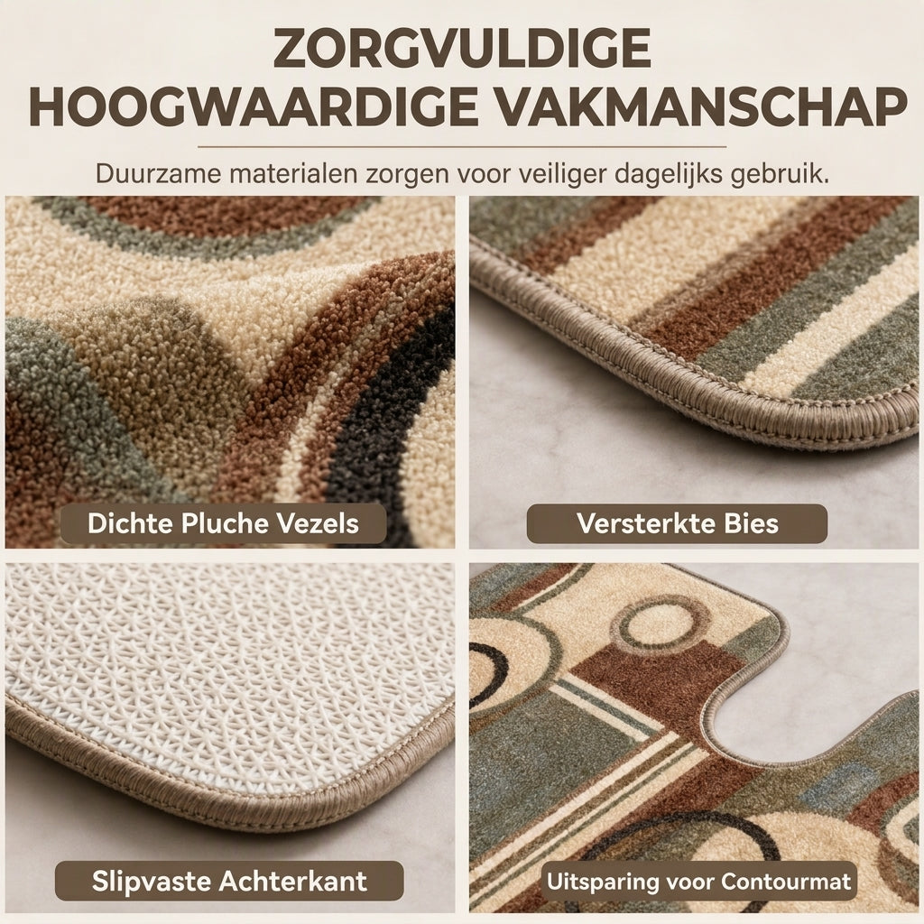 Stap direct in luxe! Antislip badmat met een wolkzachte textuur