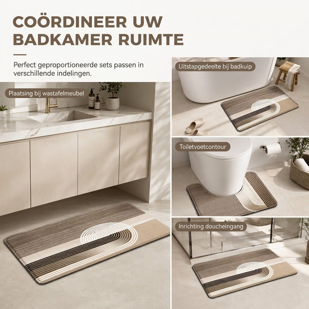 Stap direct in luxe! Antislip badmat met een wolkzachte textuur