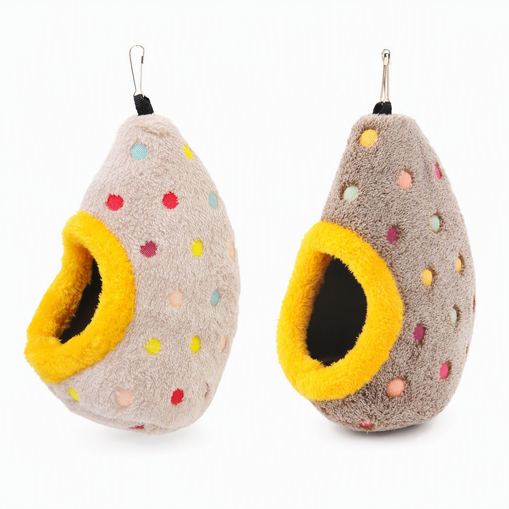 🥚 TIJDELIJKE KORTING VAN 49%! ⚡ Hangend katoenen vogel-nest hangmat – dubbellaagse fleece warme schuilplaats voor kleine vogels ✨