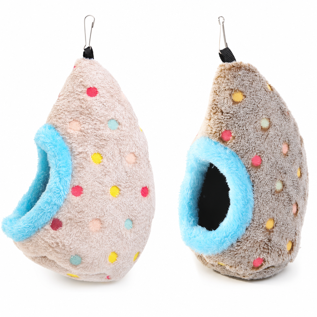 🥚 TIJDELIJKE KORTING VAN 49%! ⚡ Hangend katoenen vogel-nest hangmat – dubbellaagse fleece warme schuilplaats voor kleine vogels ✨