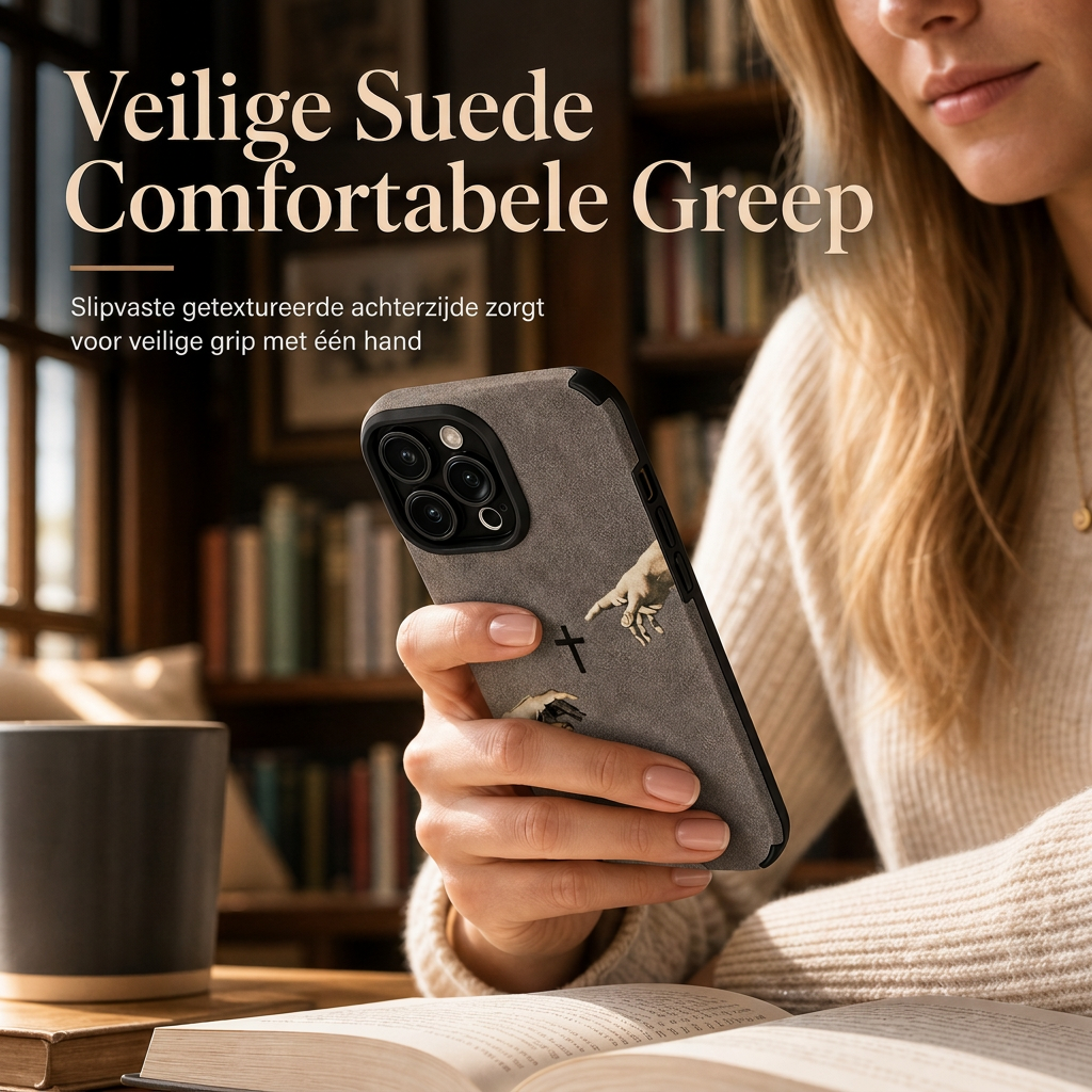 📢📢50% KORTING !! ⏰Premium suède schokbestendige beschermende telefoonhoes