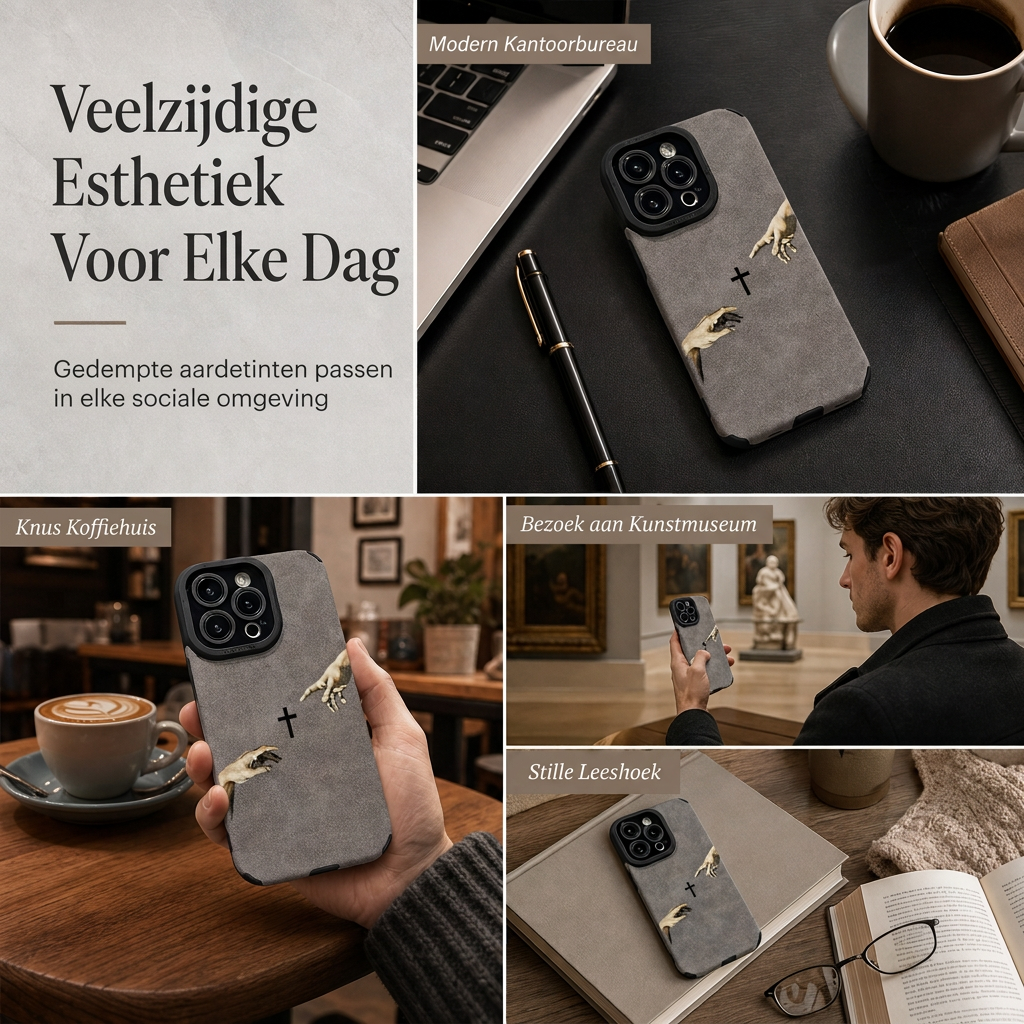 📢📢50% KORTING !! ⏰Premium suède schokbestendige beschermende telefoonhoes