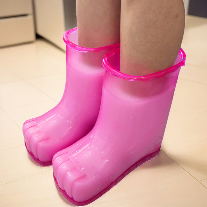 2 stuks Verplaatsbare Voetenbadschoenen voor Thuis Massage