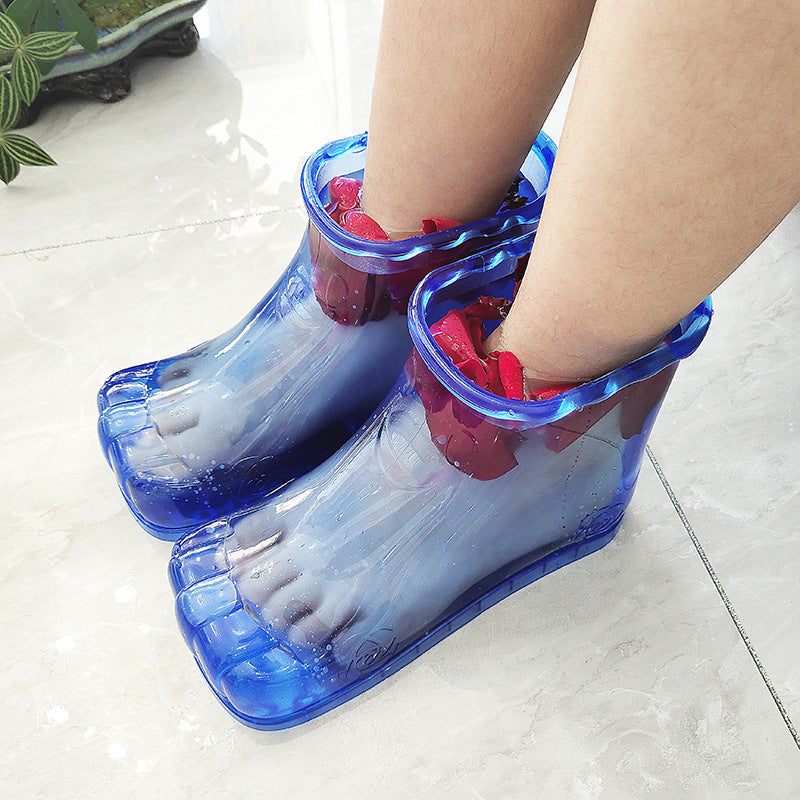 2 stuks Verplaatsbare Voetenbadschoenen voor Thuis Massage