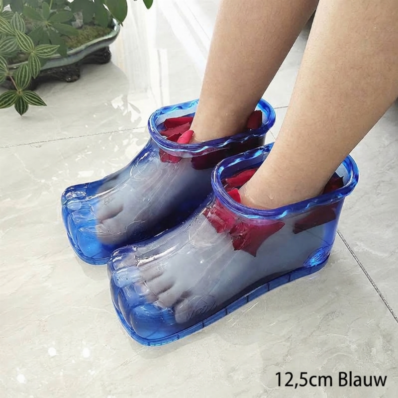 2 stuks Verplaatsbare Voetenbadschoenen voor Thuis Massage
