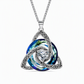 Vrouwen Keltische Knoop Geboortesteen Hanger Ketting