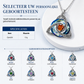 Vrouwen Keltische Knoop Geboortesteen Hanger Ketting