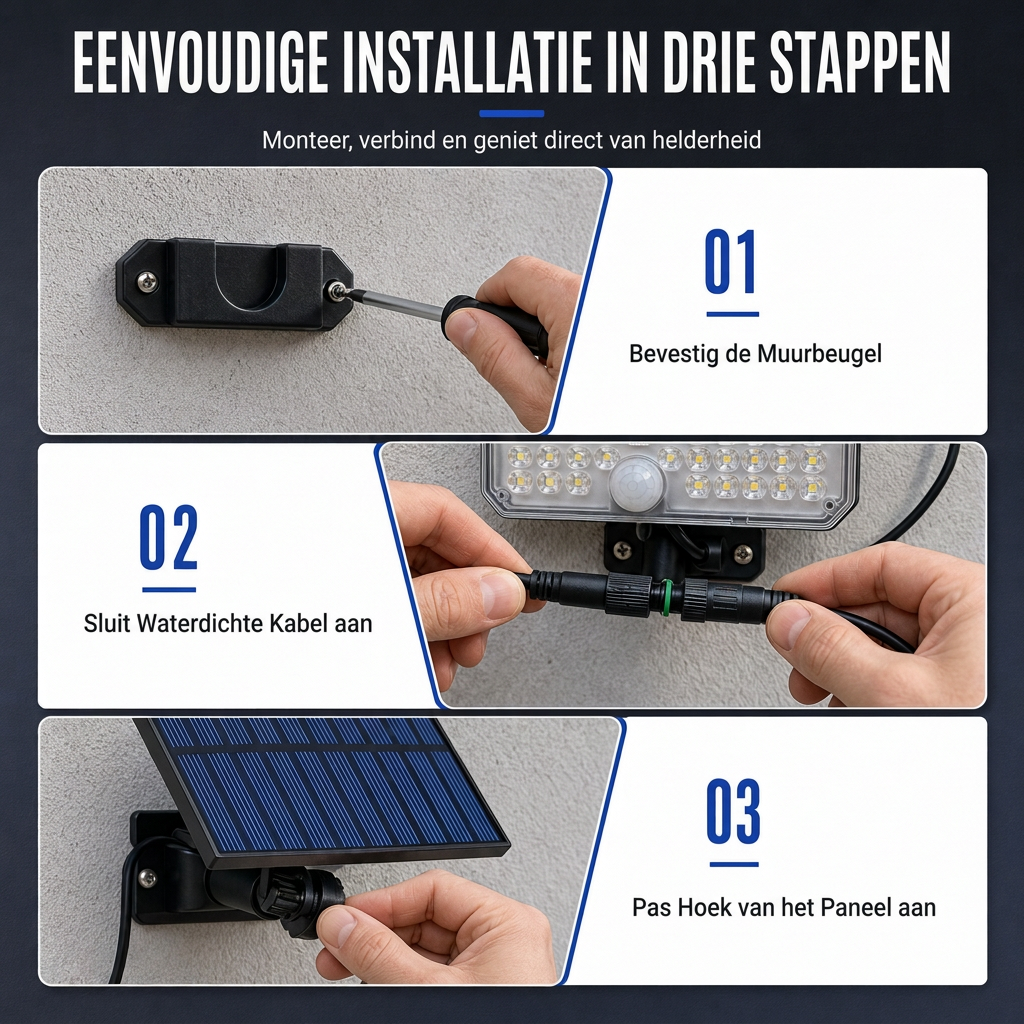 ☀️Splitsendesign buitenzonnewandlamp met bewegingssensor en afstandsbediening waterdichte zonneaangedreven straatlamp met 3 standen voor binnenplaats en garage