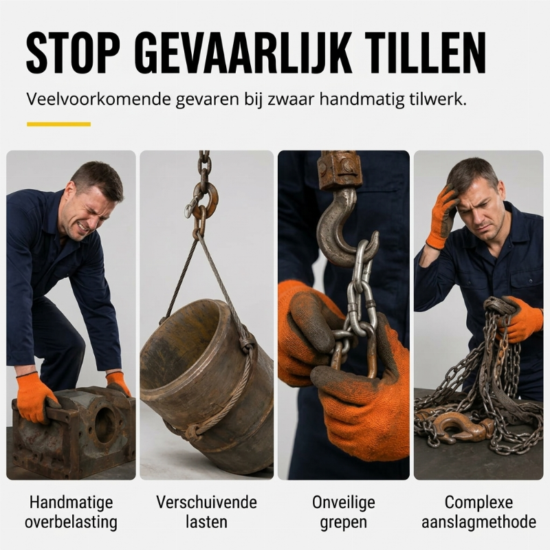 Zware automatische zelfvergrendelende hijsklem