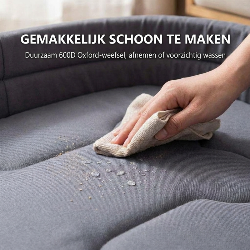 Gezellig omkeerbaar kussen-hondenbed voor alle seizoenen