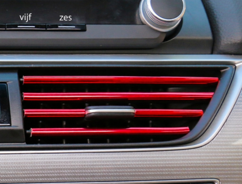 Sierstrips voor Autoventilatieroosters – Flexibele U-Vormige Interieurlijsten (10 of 20 Stuks)