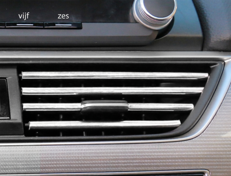 Sierstrips voor Autoventilatieroosters – Flexibele U-Vormige Interieurlijsten (10 of 20 Stuks)