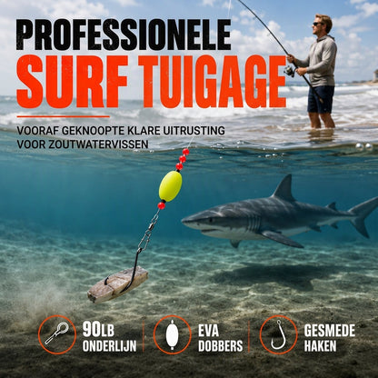 6-pack Pompano zeevist-uitleggen met dobbers, geschikt voor bot, baars, meerval, haai en blauwvis