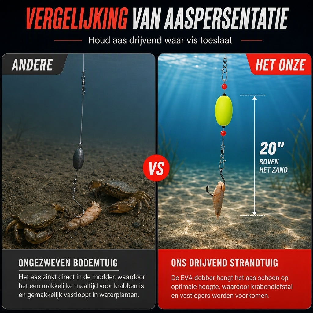 6-pack Pompano zeevist-uitleggen met dobbers, geschikt voor bot, baars, meerval, haai en blauwvis