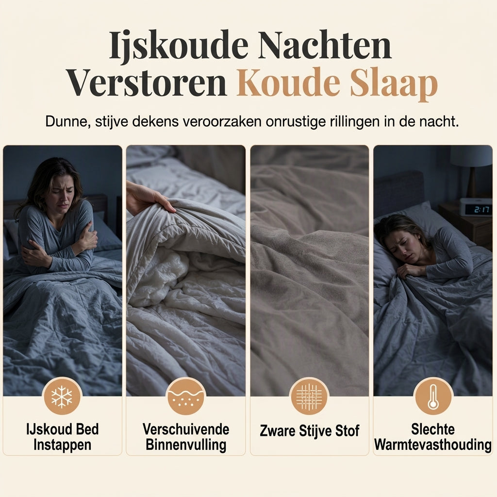 ⏳Tijdelijke aanbieding met 50% korting⏰🛌 Tweezijdig Sherpa fleece dekbed – Dikke warme winterdeken, zacht fluweelgevoel | Gezellig beddengoed voor ultiem comfort❄️