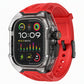 Geïntegreerde smartwatch-band met beschermhoes Kleurblokkerende doorschijnende sportband voor 40 mm 41 mm 42 mm 44 mm 45 mm 46 mm 49 mm