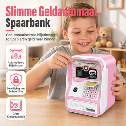 📢📢50% KORTING !! ⏰✨Elektronische kinder-ATM-spaarpot, slimme spaarpot-speelgoed