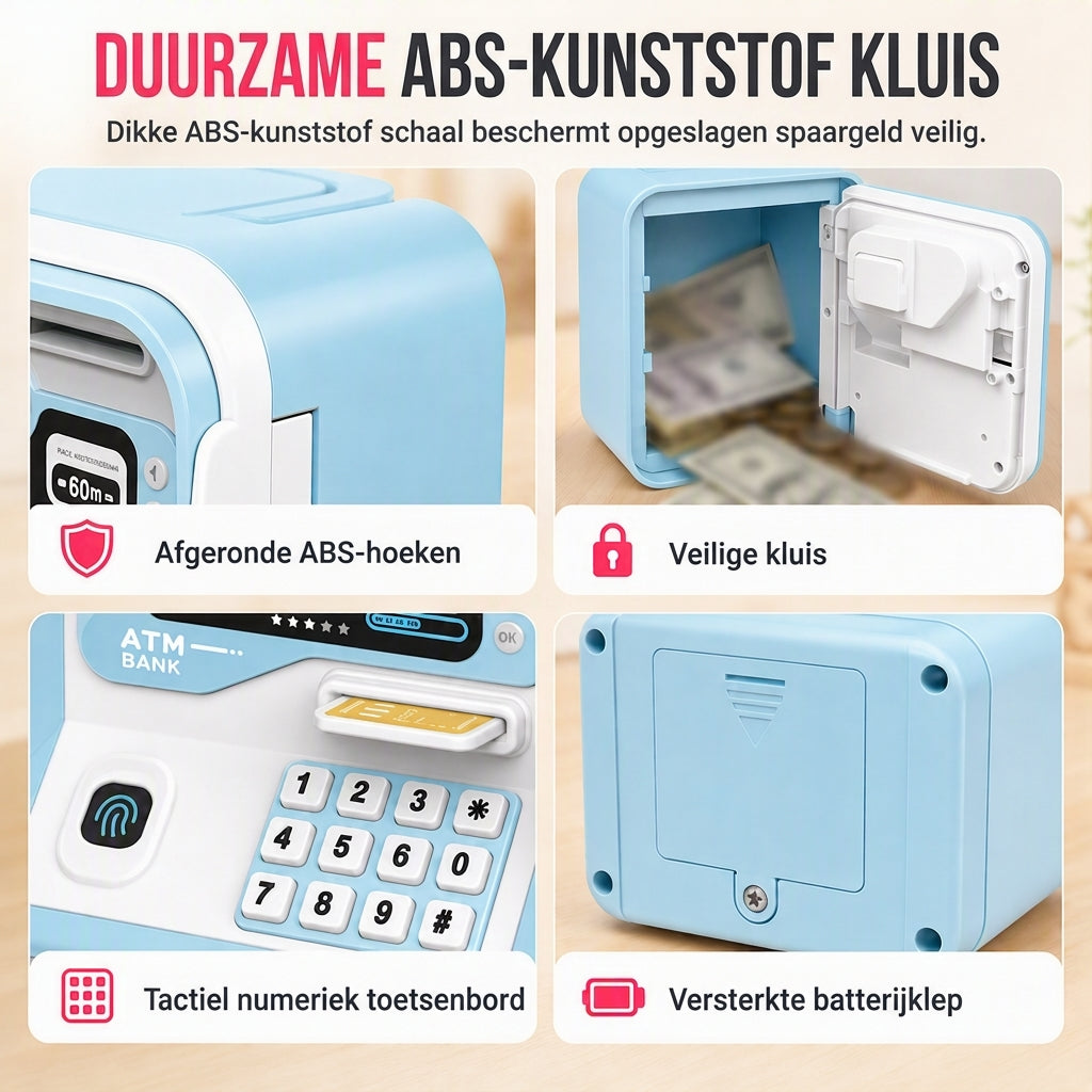 📢📢50% KORTING !! ⏰✨Elektronische kinder-ATM-spaarpot, slimme spaarpot-speelgoed