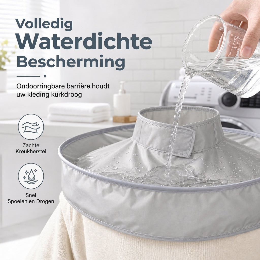 Ademende kapperscape voor volwassenen, grijs, medium formaat en geurloze salonjurk voor het verven van haar