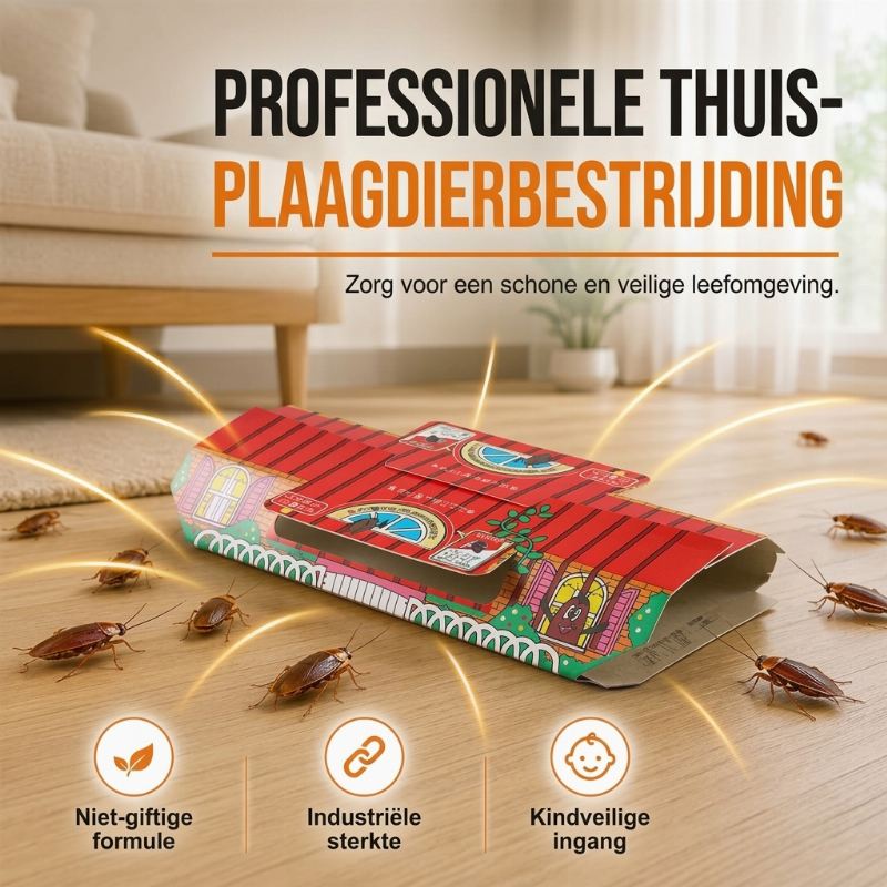 Professioneel niet-giftig kakkerlakkenvalhuis