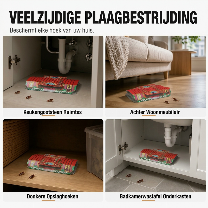 Professioneel niet-giftig kakkerlakkenvalhuis