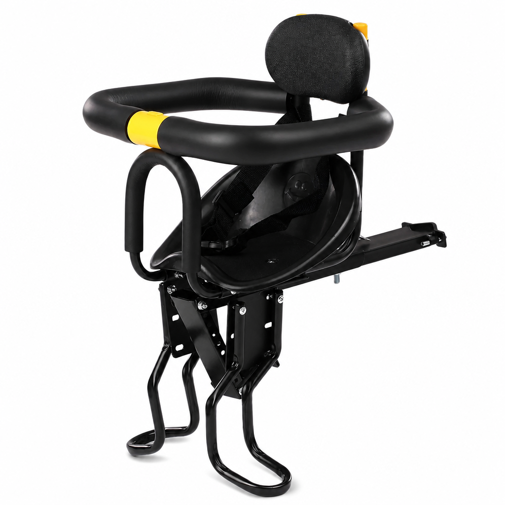 ⏳Beperkte Tijd Speciale Aanbieding⏰Fietskinderzitje met Rugleuning en Kussen voor Mountainbikes Buitenshuis Ouder-Kind Fietsen