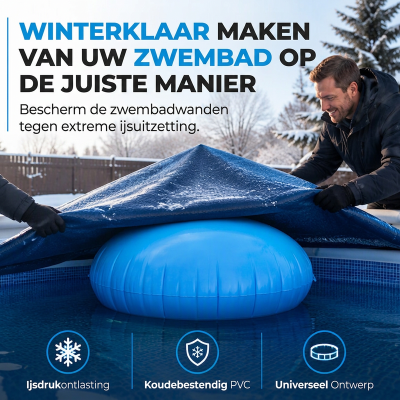 Rond opblaasbaar luchtkussen voor het winterklaar maken van zwembaden