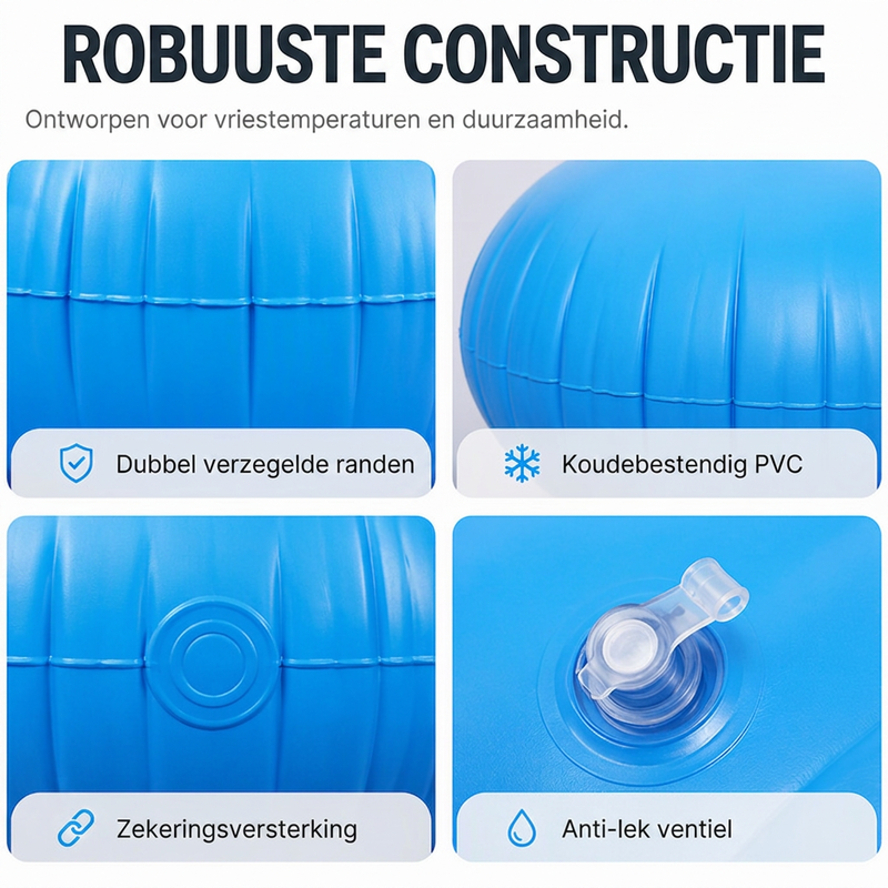 Rond opblaasbaar luchtkussen voor het winterklaar maken van zwembaden