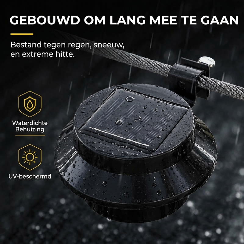 Waterdichte buitenzonne-LED-gootwandlampen