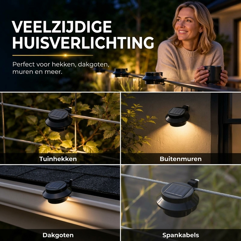 Waterdichte buitenzonne-LED-gootwandlampen