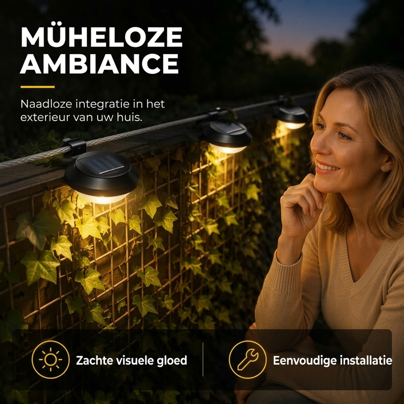 Waterdichte buitenzonne-LED-gootwandlampen