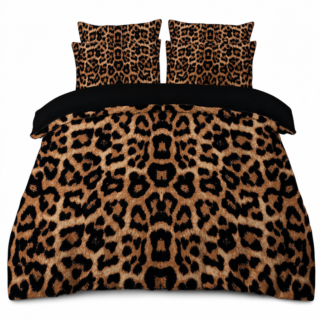 Geometrische Cartoon Anime Digitale Print Polyester Dekbedovertrek Beddengoedset met Kussenslopen