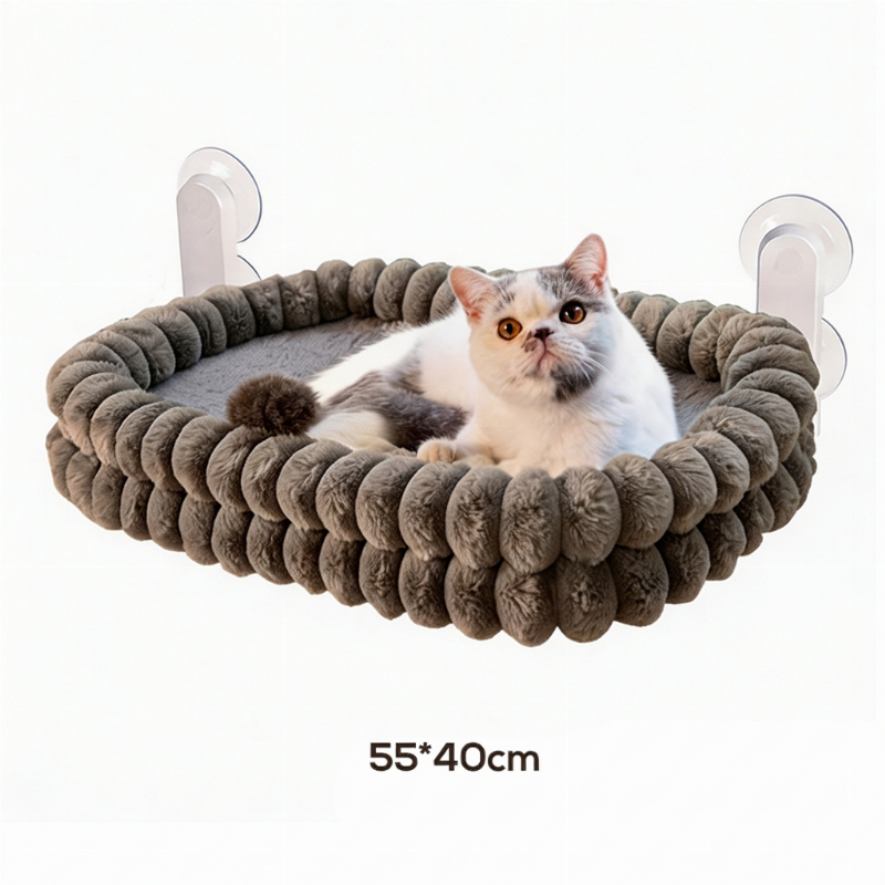 Opvouwbare kattenhangmat voor het raam met zuignappen