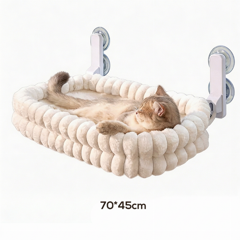 Opvouwbare kattenhangmat voor het raam met zuignappen