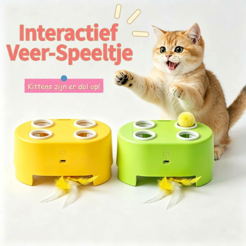 Elektrisch interactief kattenspel Whack-a-Mole