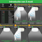 Verstelbare en waterdichte set zonne-hanglampen