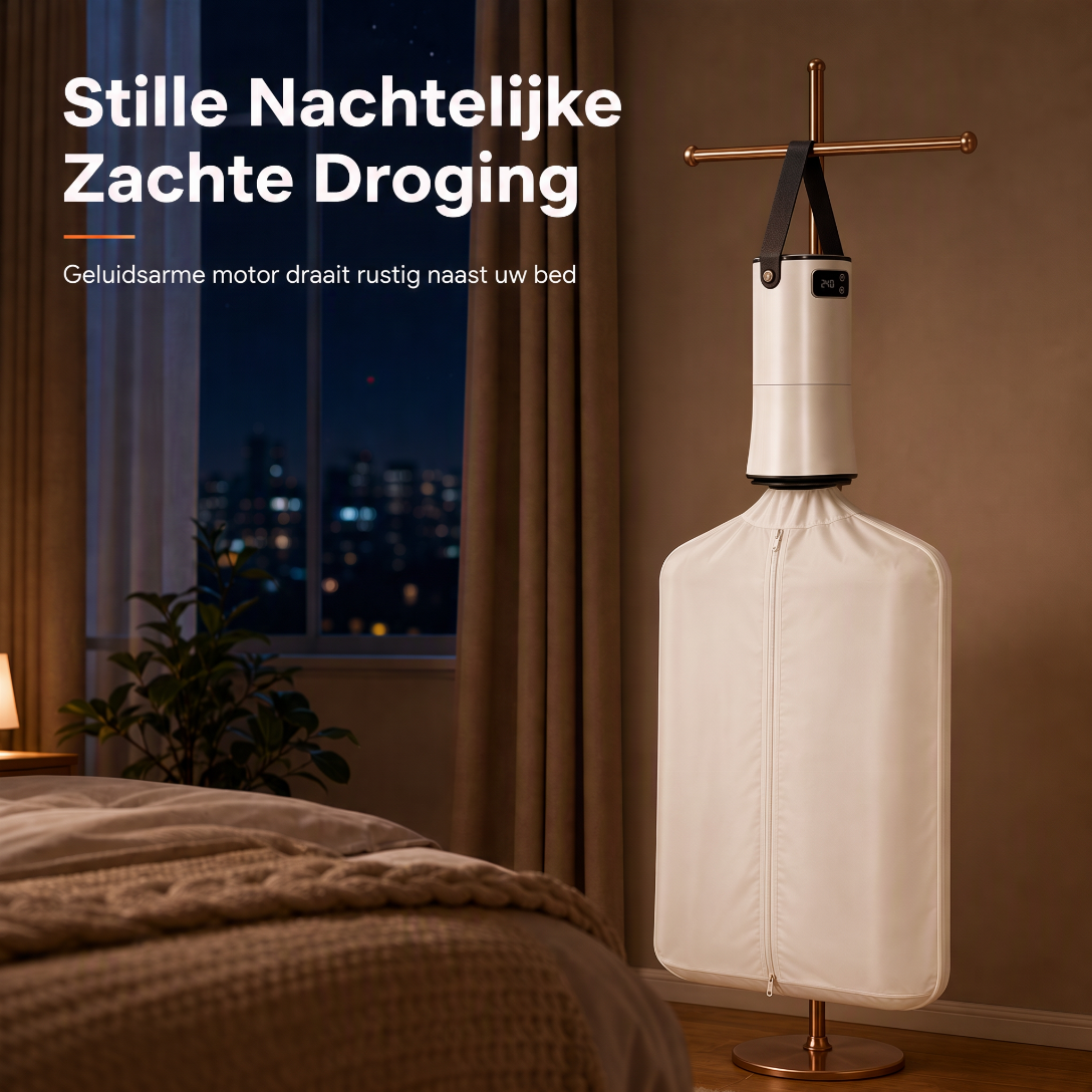 📢📢50% KORTING !! ⏰Draagbare Kledingdroger: Snelle Verwarming, Stil Nachtelijk Drogen, Opvouwbaar, Reizenvriendelijk, Installatie in 4 Stappen