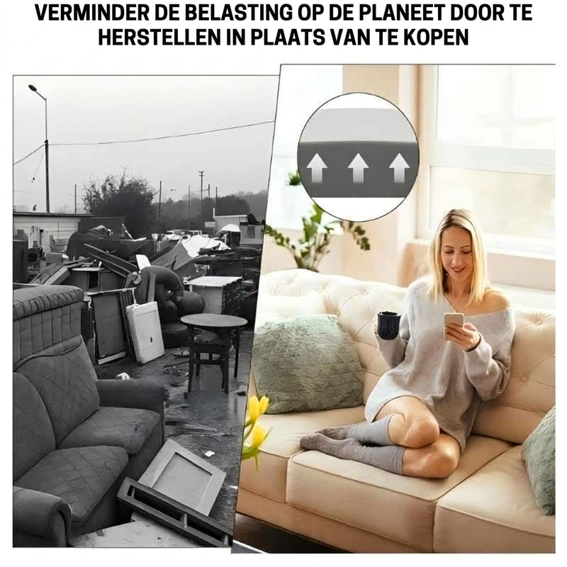 Steun voor doorgezakte bankkussens