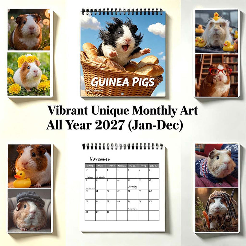 🗓️🔥2027 Grappige, schattige muizertjes-wandkalender