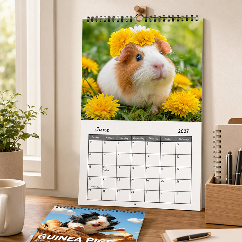 🗓️🔥2027 Grappige, schattige muizertjes-wandkalender
